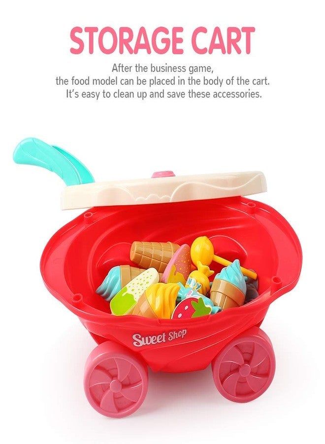 TEMSON Exclusive Collection of Realistic Sliceable Fruits,Vegetables,Fast Food, Bakery Products,Cake,Doughnuts for Girls and Boys (Candy Cart) - Image 5